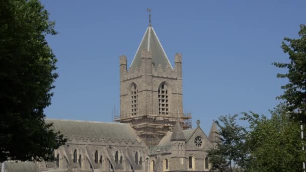 Christ Church Cathedral Rooftop — Stockvideo