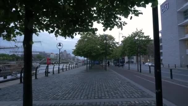 Пункт Біля Корабля Jeanie Johnston Tall Дублін — стокове відео