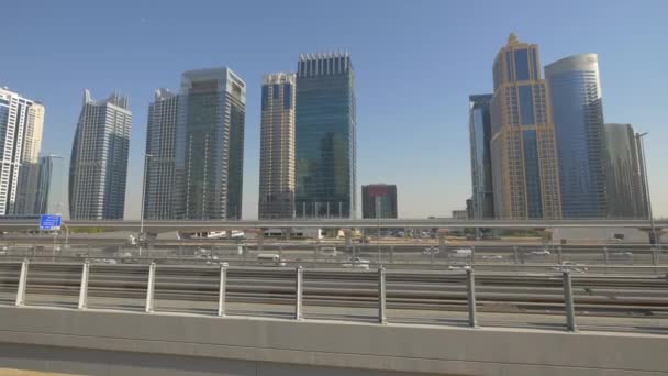 Snelwegverkeer Dubai — Stockvideo