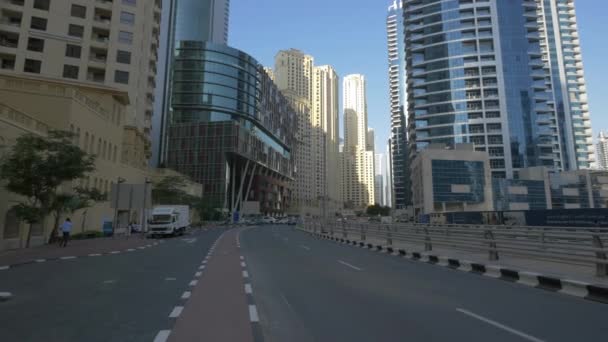 Bulwar Dubaju Marina — Wideo stockowe