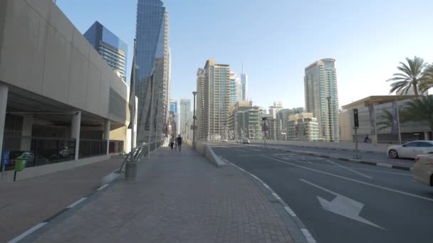Straße Dubai Vereinigte Arabische Emirate — Stockvideo