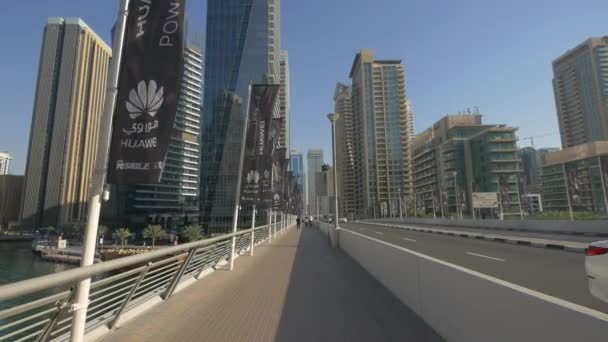 Puente Dubai Marina — Vídeo de stock