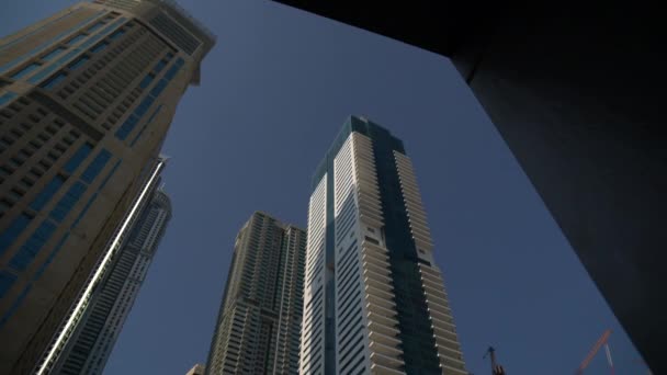 Зазирніть Вежі Дубай Марина — стокове відео