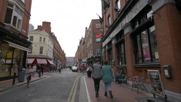 Vie Urbaine Croisée Des Chemins Dublin — Video