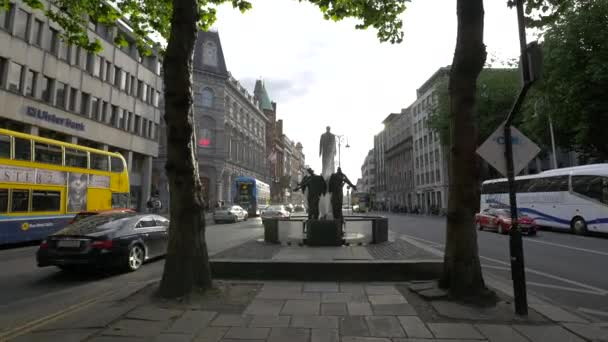 Street Traffic Statue Memorial — Stok video