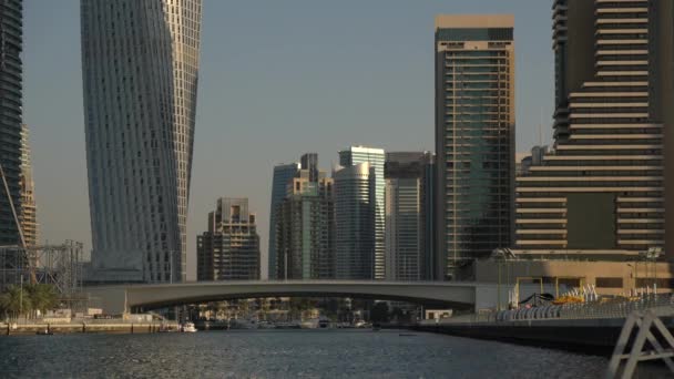 Dubai Marina Jumeirah Beach Road Bridge — Stock Video