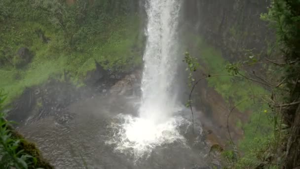 Inclinazione Una Cascata — Video Stock