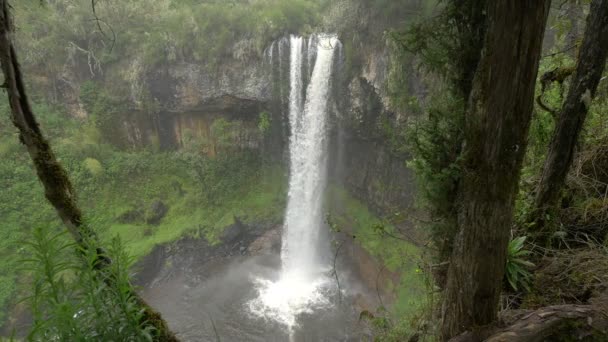 Vista Ángulo Alto Una Cascada — Vídeos de Stock