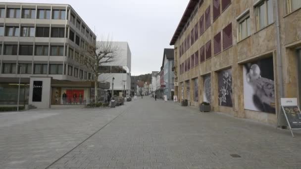 Rua Pavimentada Vaduz — Vídeo de Stock