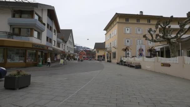 Vista Rua Vaduz — Vídeo de Stock