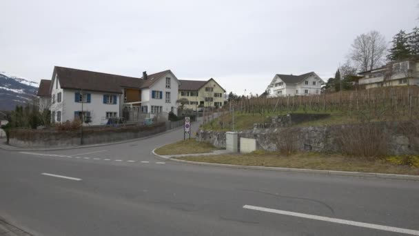 Casas Vaduz Durante Dia — Vídeo de Stock