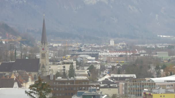 Cidade Vaduz Durante Dia — Vídeo de Stock