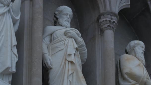 Estatuas Santos Catedral San Patricio — Vídeos de Stock