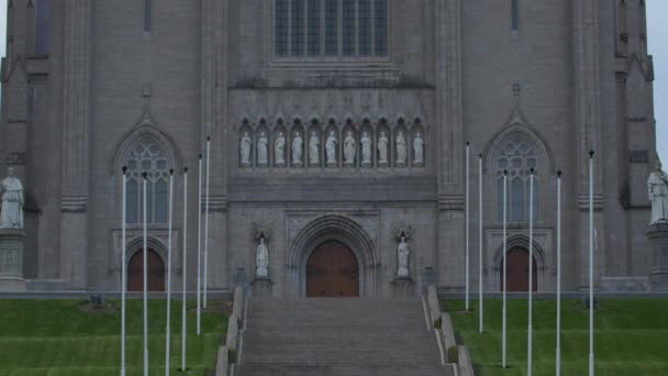 Фасад Собору Святого Патрика — стокове відео