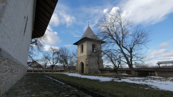 Belfry Aldeia Arbore — Vídeo de Stock