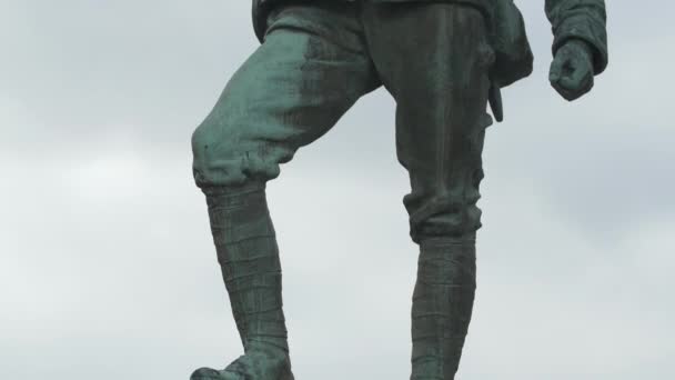 Soldier Sculpture Armagh — Stock Video