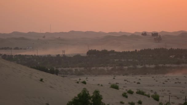 Пустеля Яку Видно Сутінках — стокове відео