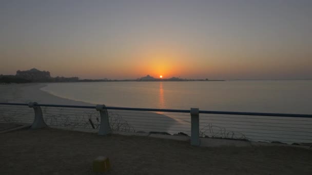 Захід Сонця Абу Дабі — стокове відео