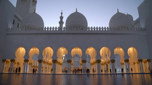 Sheikh Zayed Grande Mesquita Abu Dhabi — Vídeo de Stock