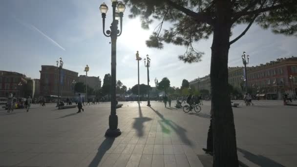尼斯的马塞纳广场 — 图库视频影像