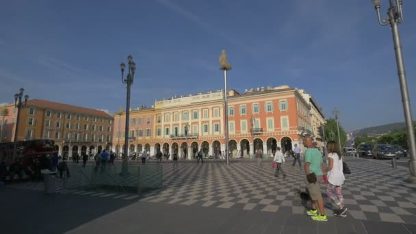 Edifici Persone Una Piazza Della Città — Video Stock