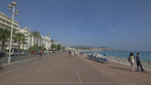 Promenade Des Anglais Nice — Vídeo de Stock