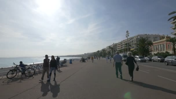 Promenade Des Anglais Nice — Vídeo de Stock