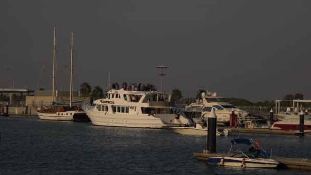 Barcos Marina — Vídeo de Stock