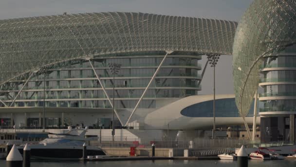 Edificio Yas Marina Concepto Viaje — Vídeos de Stock