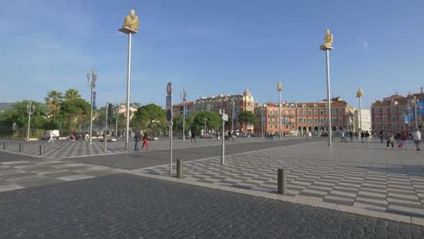 Plaza Massena Niza — Vídeos de Stock