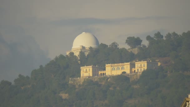 Здание Обсерватории Холме Ницце — стоковое видео