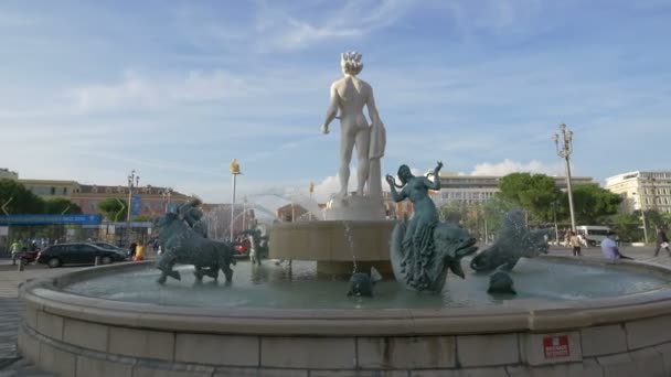 Der Sonnenbrunnen Nizza — Stockvideo