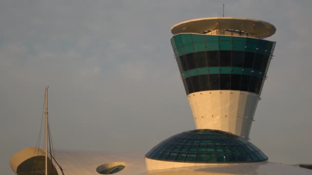 Marina Mall Visto Atardecer Abu Dhabi — Vídeo de stock