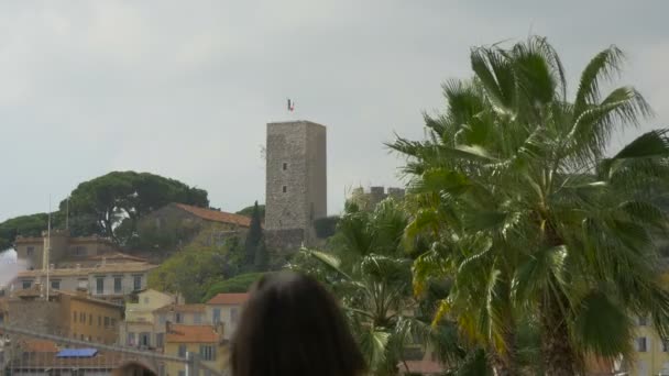 Oude Castre Tower — Stockvideo