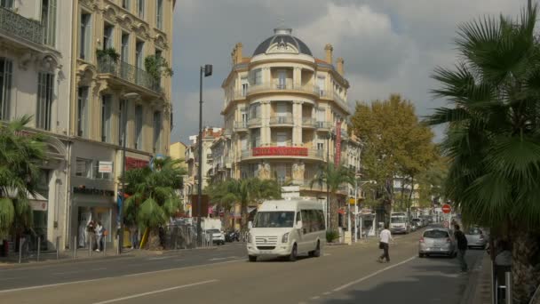 Personnes Voitures Sur Boulevard Carnot — Video