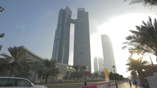 Connected Skyscrapers Abu Dhabi — Wideo stockowe