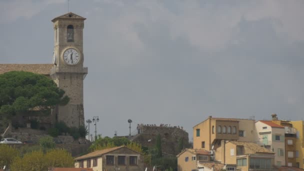 Klokkentoren Cannes — Stockvideo