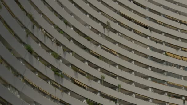 Primer Plano Los Balcones Edificio — Vídeos de Stock