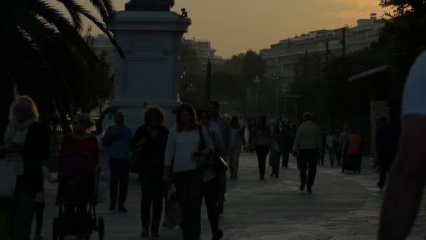 Tilt Paillon Promenade Nice — Stock Video
