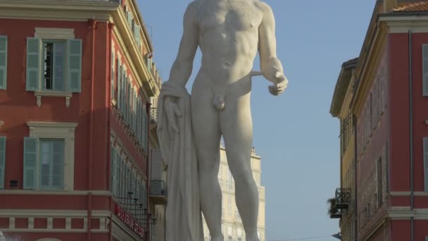 Apollo Heykeli Manzarası Güzel — Stok video