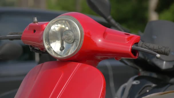 Scooter Headlight Handlebar — Wideo stockowe