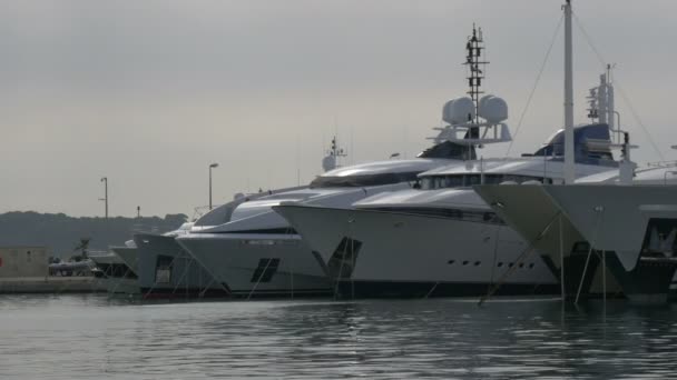 Yachten Hafen Von Cannes — Stockvideo