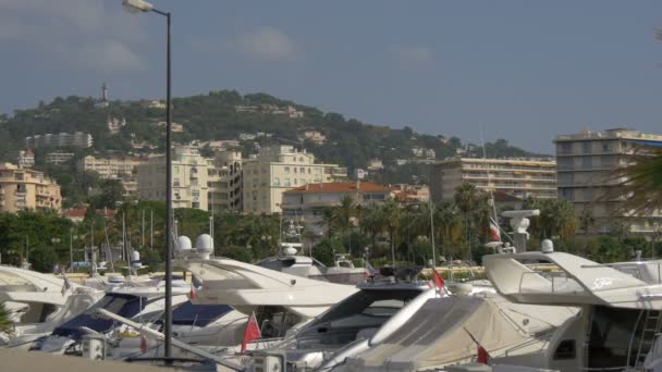 Porto Cannes Dia Ensolarado — Vídeo de Stock