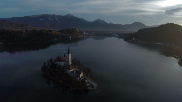 Vue Aérienne Lac Bled — Video
