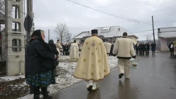 Servizio Religioso Strada Oncesti — Video Stock