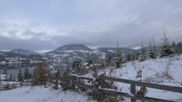 Zimowy Krajobraz Colibita — Wideo stockowe