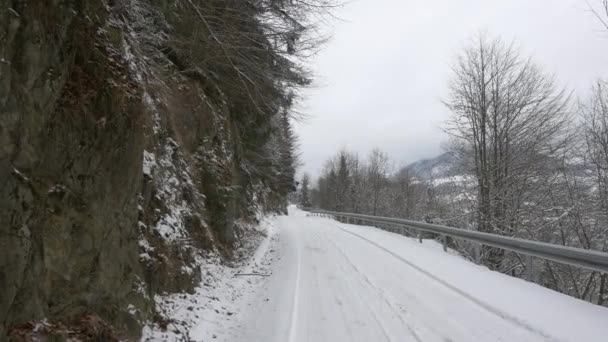 冬季的道路 — 图库视频影像