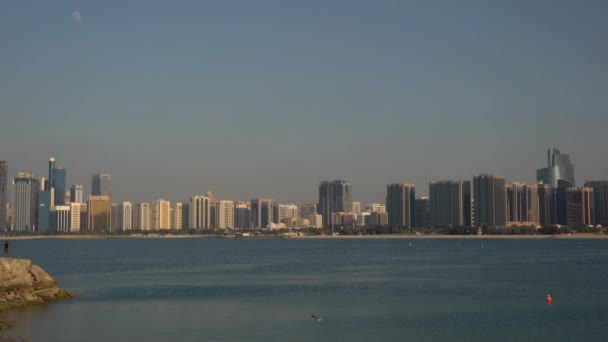 Vista Panorámica Rascacielos Abu Dhabi — Vídeos de Stock
