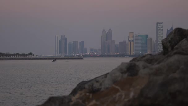 Small Boat Sailing Abu Dhabi Bay — Video