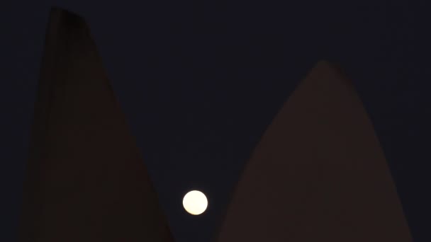 Bulan Purnama Langit — Stok Video